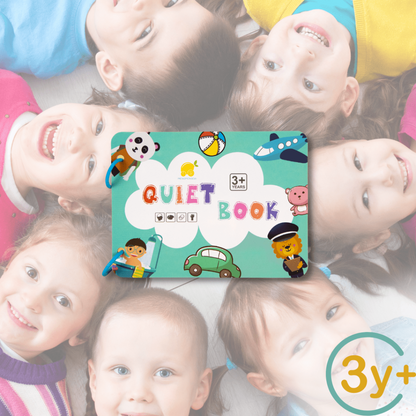 Quiet Book - Interactive Montessori Book, Reusable